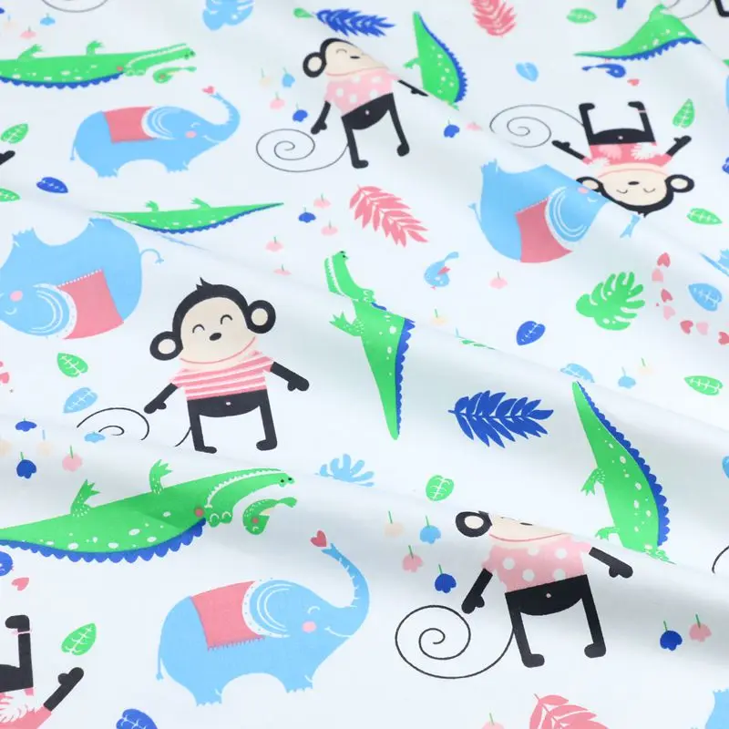 Мультяшная ткань с длинным хвостом обезьяны детское Хлопковое одеяло спальный