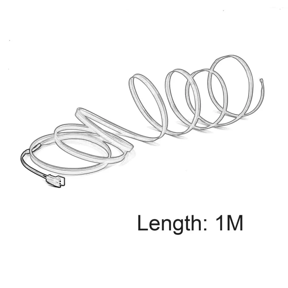 

1PC LED EL Light Car Vehicle DIY Light Flexible Interior Decoration Moulding Light Strip Car Party Decoration Light Car-styling