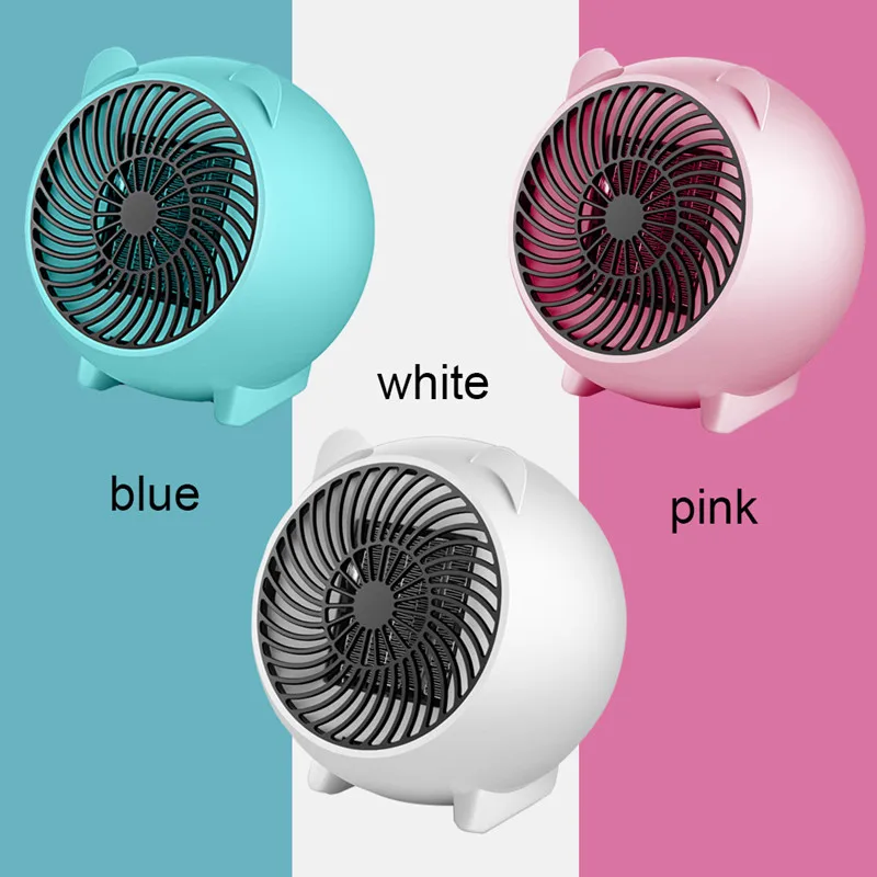 

Cartoon Electric Heater 500W High-power Household Electric Heater Portable Desktop Adjustable Heater 3 Colors Electric Heaters
