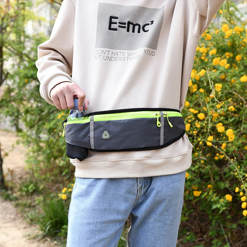 

Running Belt Waist Pack with Water Bottle Holder for Men Women Waist Pouch Fanny Bag FEA889