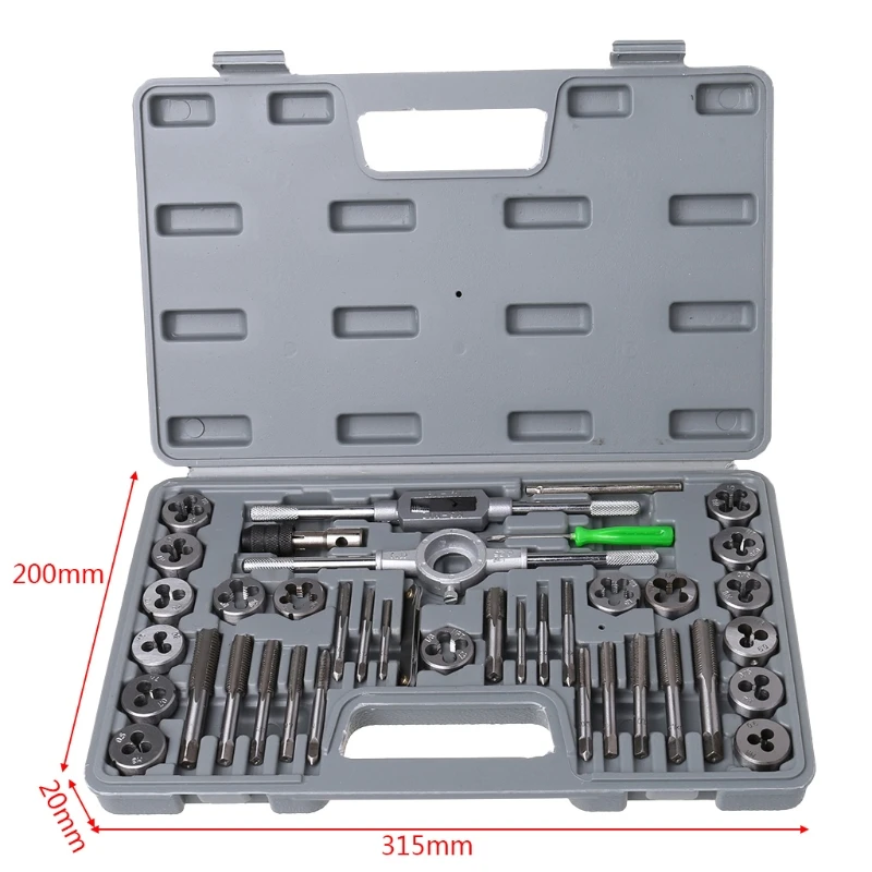 

40 Pcs Metric Tap Die Set Hand Threading Tool Tungsten Carbide Screw Thread Bit