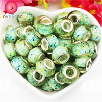 20pcslot mixed color diy bracelet beads 5mm large hole european spacer charm fit pandora snake chain style necklaces jewelry