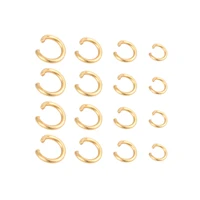 dc 200pcs gold color stainless steel jump rings findings supplier clasps for necklace connectors chain links diy jewelrymaking