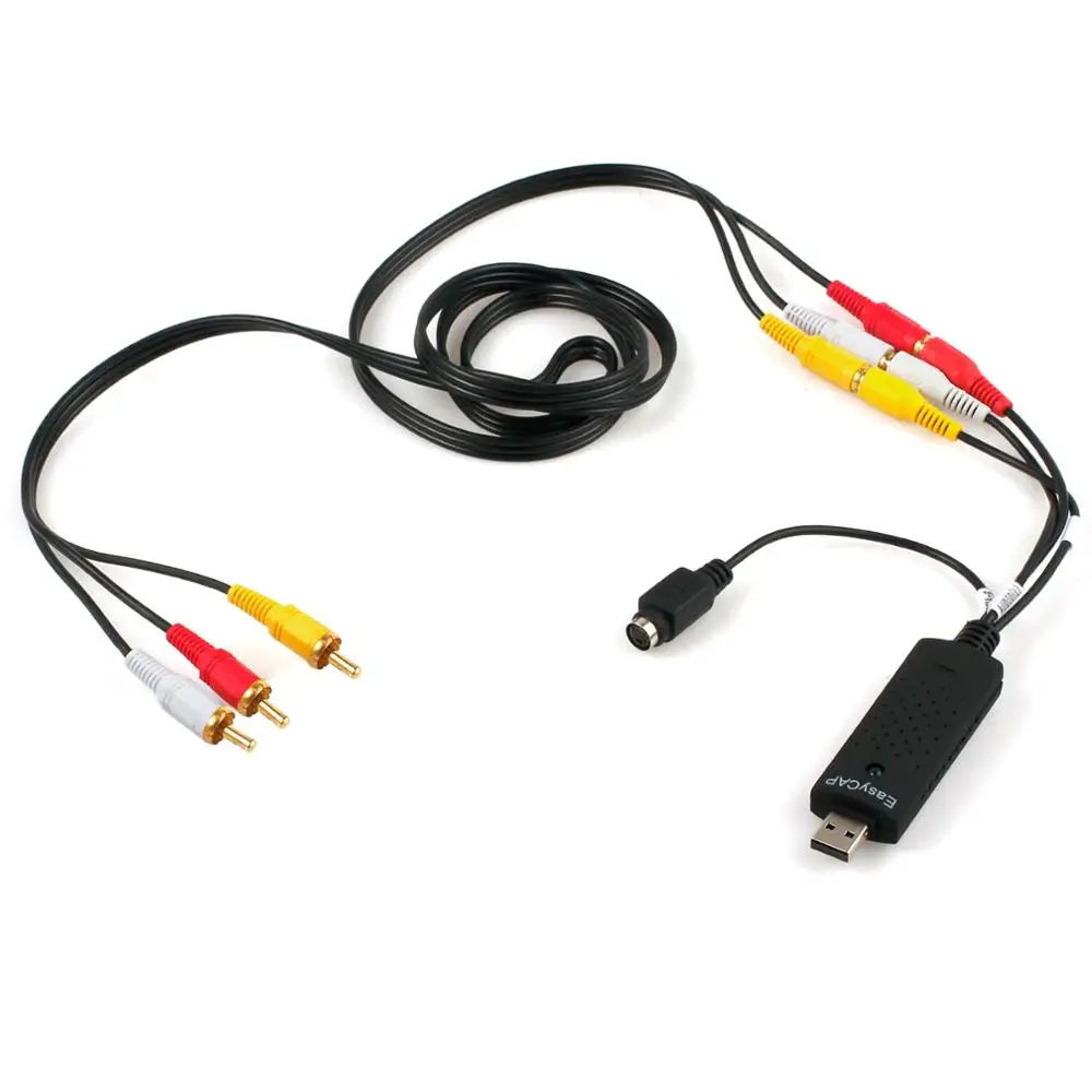 ESYNiC USB VHS для DVD аудио видео конвертер захвата полный Scart комплект с проводами и