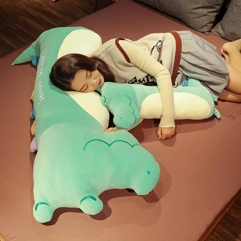 

55-100cm Cute Staffed Crocodile Animal Plush Toys Soft Long Cartoon Sleeping Pillow Lovely Doll for Kids Girls Birthday Gift