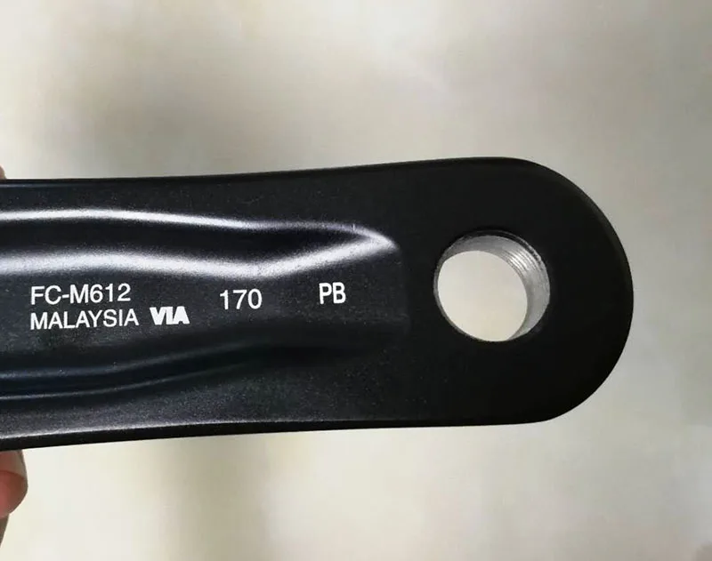 DEORE FC M612 шатун 170 мм/175 мм шатун 40 т цепь с BB52 Нижний Кронштейн 10/30 скорость MTB горный велосипед звездочка