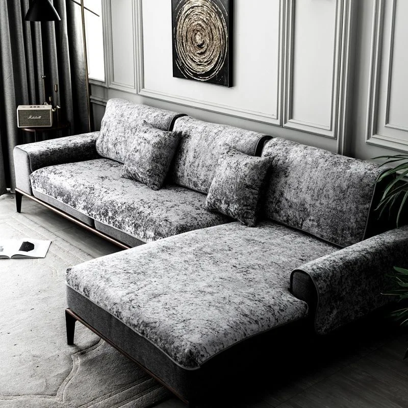 

Winter Fluffy Plush Soft Sofa Cover for Living room Sofa Covers Lounge Sectional Couch Corner L Shape Sofa Slipcover Sofa Mats
