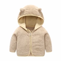 aautumn winter baby coral fleece jacket coat childrens outerwear girls thick warm hooded clothes boys coat warm snowsuit 1 6y