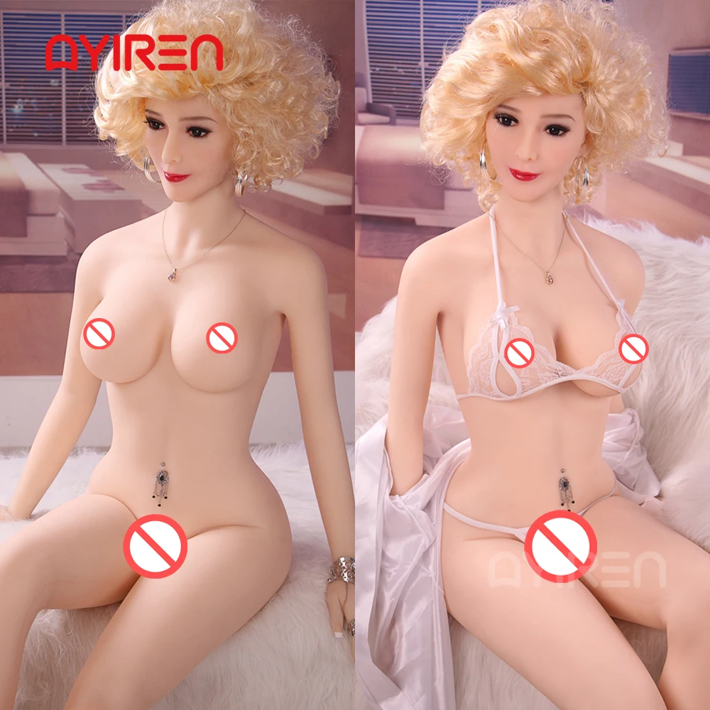 AYIREN 165cm TPE Sex Doll Blonde Beauty Sexy Hot High-Quality Soft Breasts Ass Lifelike Dolls Adult Toys for Man Masturbation - купить по