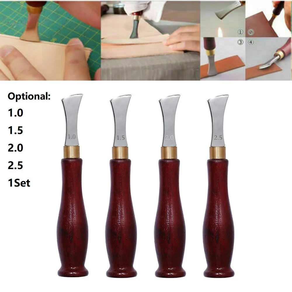 

1 PIECE LEATHER Folding Machine Leather Polishing Tool Shallow Round Crimper Edge Crimper Leather Edge Crimper Solve Skin Angle