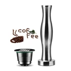 Пресс для кофейных капсул, устройство для заправки молотка, из нержавеющей стали, литье под давлением, с плоской основой, для кофейных зерен
