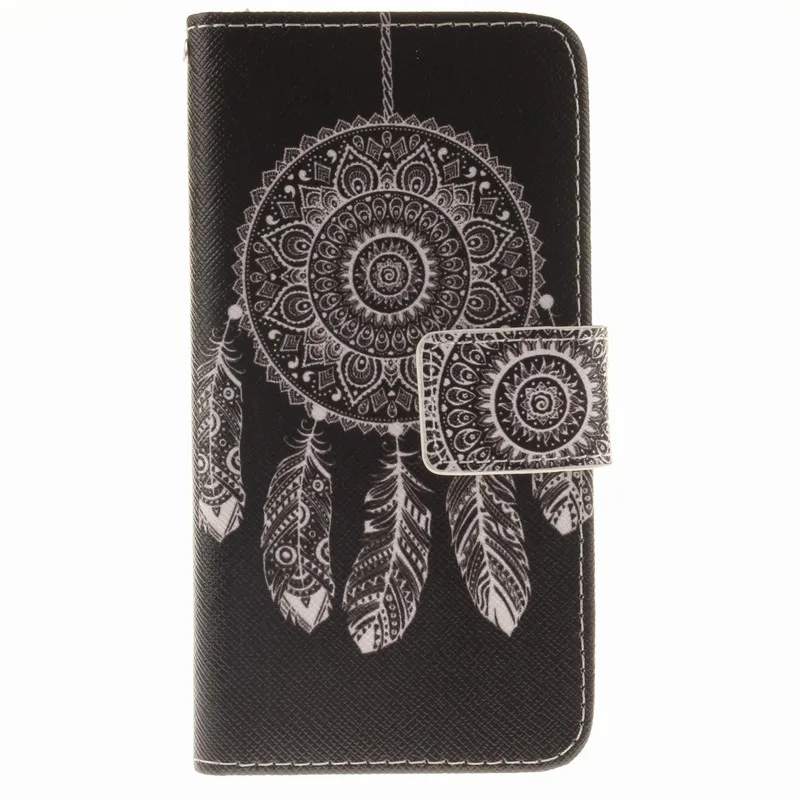 Black Wind Chime DEEVOLPO кожаный чехол-кошелек для huawei P10 P9 Lite Mini P8 Lite Y3 Y5 Y7 Honor 8 флип-чехол с тигром львом колокольчиком D09F - Цвет: Black Wind Chime