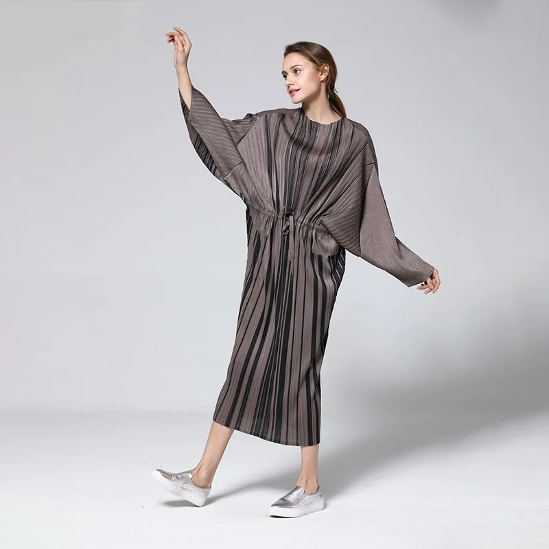 

VANOVICH 2021 Summer and Spring New Fold Women Wild Cotton Casual Long Sleeve Europe Fashion Ladies Dress