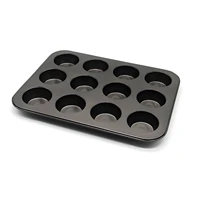 bakeware nonstick muffin pan 12 cup tin and cupcake tray for oven baking dishwasher safe non toxic heavy carbon steel