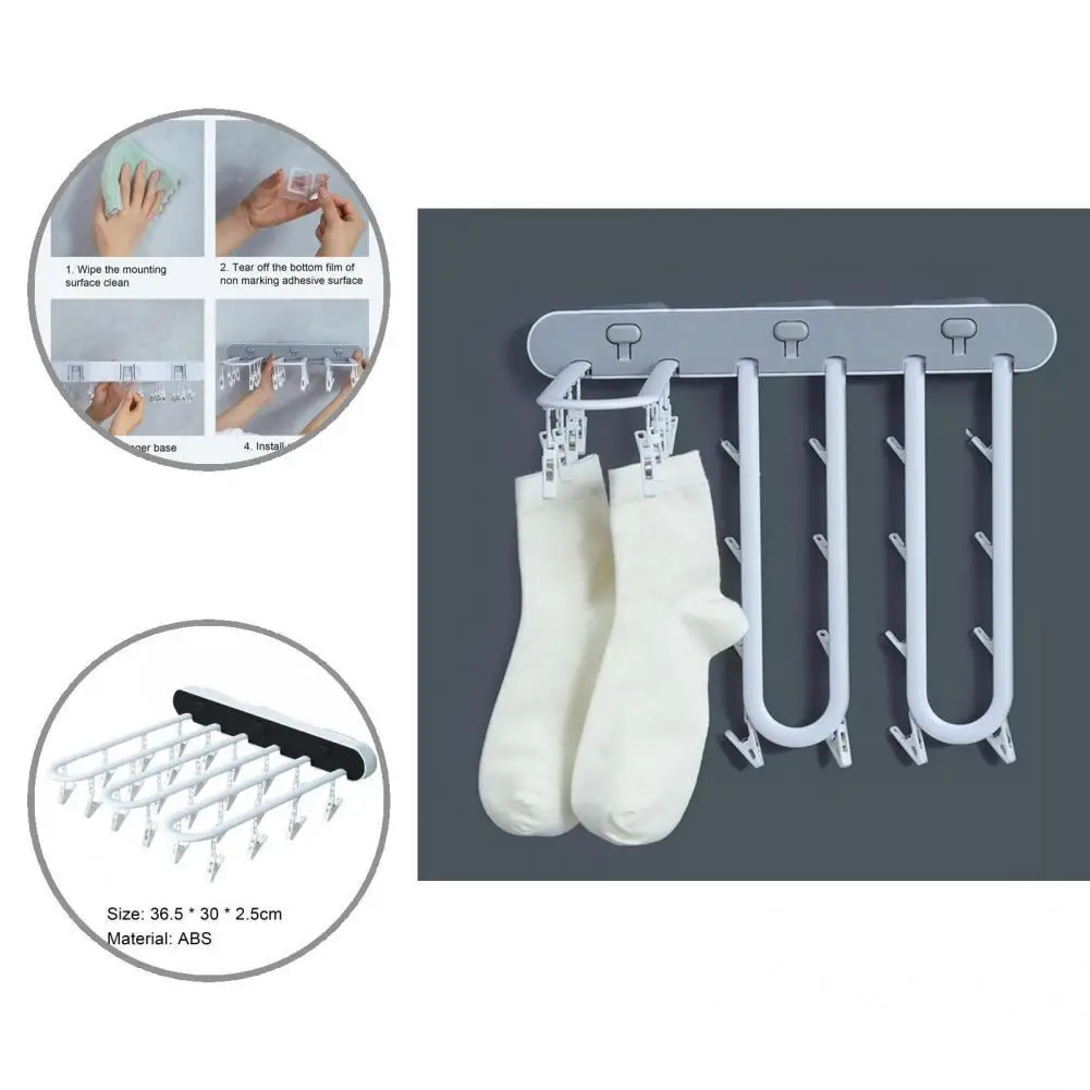 

Storage Rack Premium Heavy Duty Drip Drying Clips Rack Space-saving Multifunctional Clip Hanger