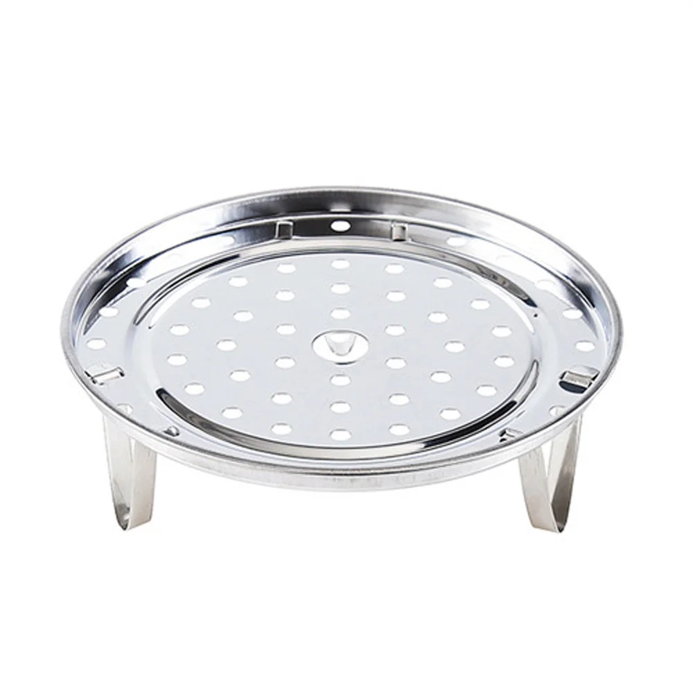 

New Stainless Steel Steamer Rack Stock Pot Steaming Tray Stand Cookware 18-24 cm