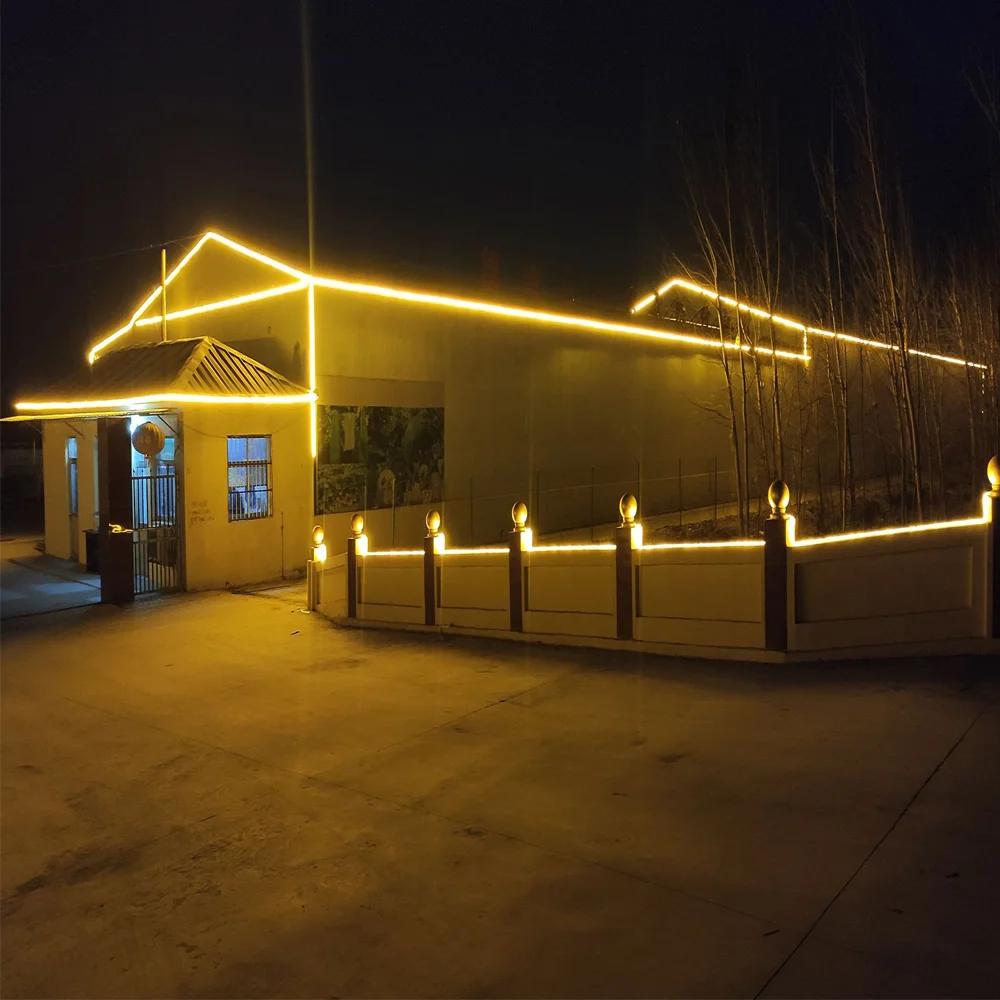 

220V Neon Strip Light Flexible Ribbon Outdoor Garden Light 2835 120LEDs/m Waterproof Led Strip Neon Rope Red/Green/Blue/Pink