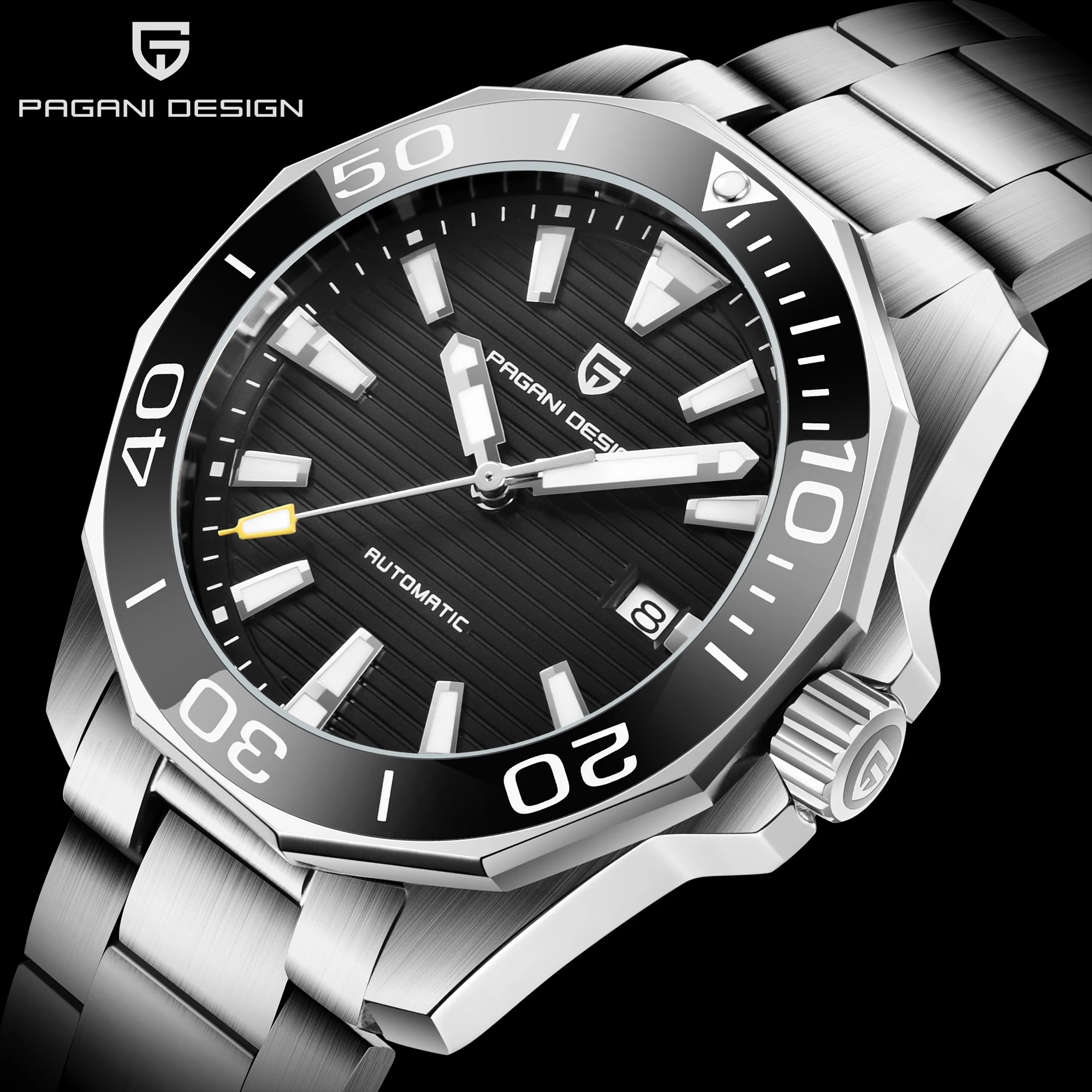 Часы PD1688 Seiko-NH35A Movt для дайвинга воды призрака автоматические механические часы с