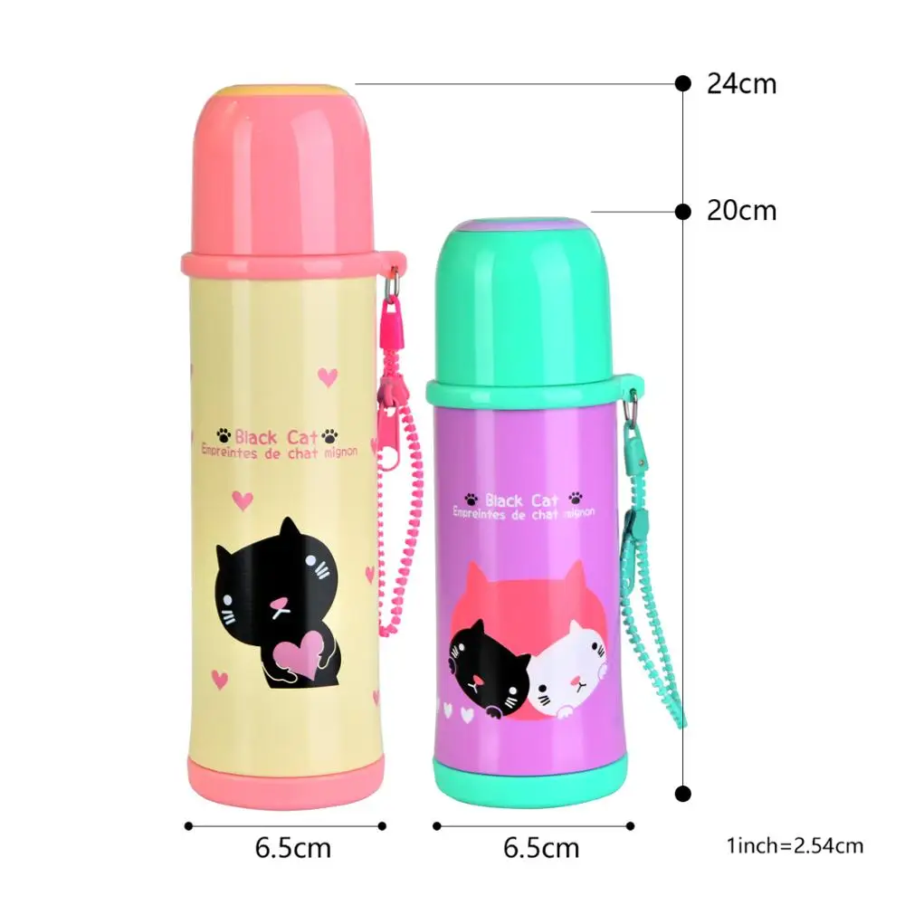 FISSMAN Cartoon Vacuum Bottle 360ml-480ml Double Wall Stainless Steel Women Kids Thermos Flask | Дом и сад
