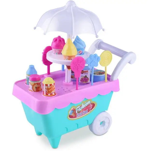 

Ice Cream Cart Play Set Kid Pretend play Toy Food Toys Education Hobby Funny Groceries Role Play Toy Children Gift