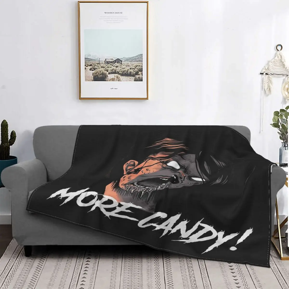 

More Candy-Manta de Хэллоуин, colcha de cama a Куадрос, manta de lana, colcha de Пикник