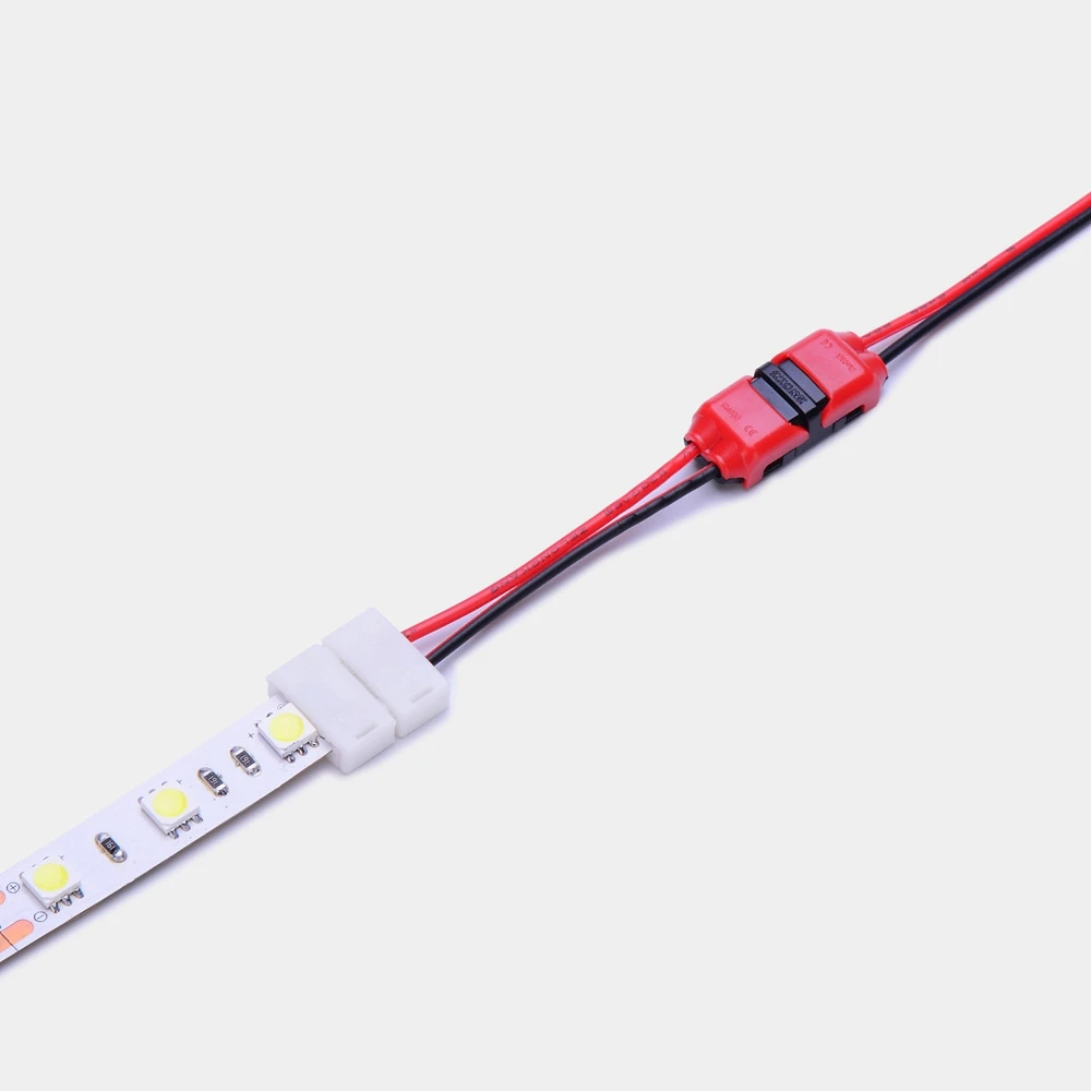 5 шт. I shape Быстрый Сращивание провода проводки электрический разъем для 2 Pin 22-20 AWG для светодиодов ленточный кабель обжимные клеммные блоки проводник
