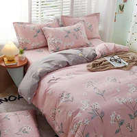 quilt cover bed linens no sheet single king queen hometextile 100 cotton bedding sets duvet cover pillowcase flowers printing