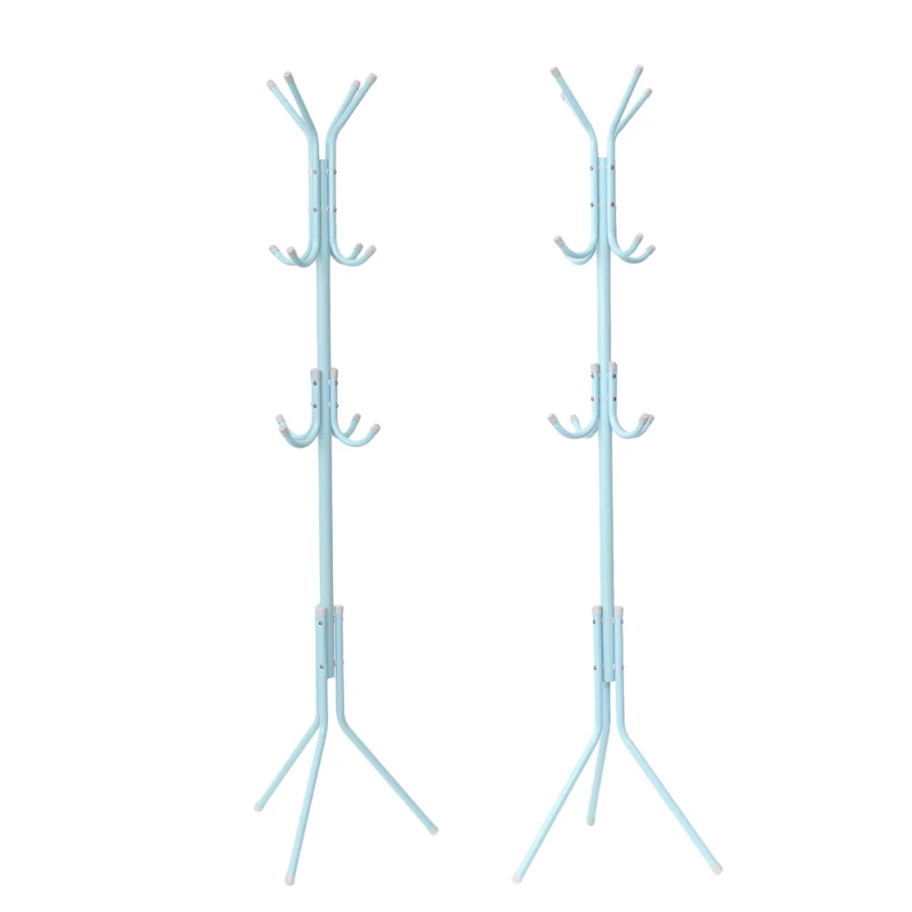 

Iron Coat Stand Tree Holder Hanger Tree Branch Hat Rack 12 Hooks Clothes Organizing Rack for Home Bedroom (White)
