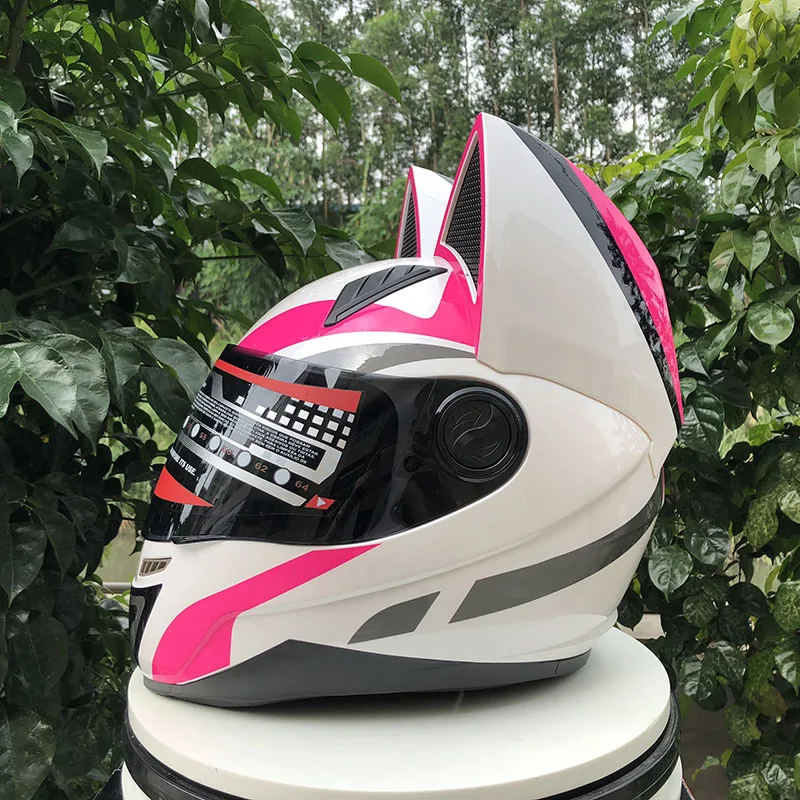 Мотоциклетный шлем на все лицо одобрен ECE Модный женский | Автомобили и мотоциклы