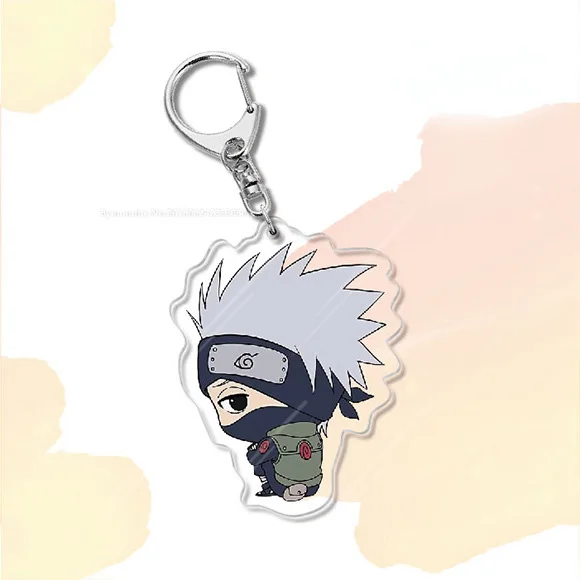 Аниме нарутос брелок Учиха Саске мультяшная фигурка Q версия акриловый для