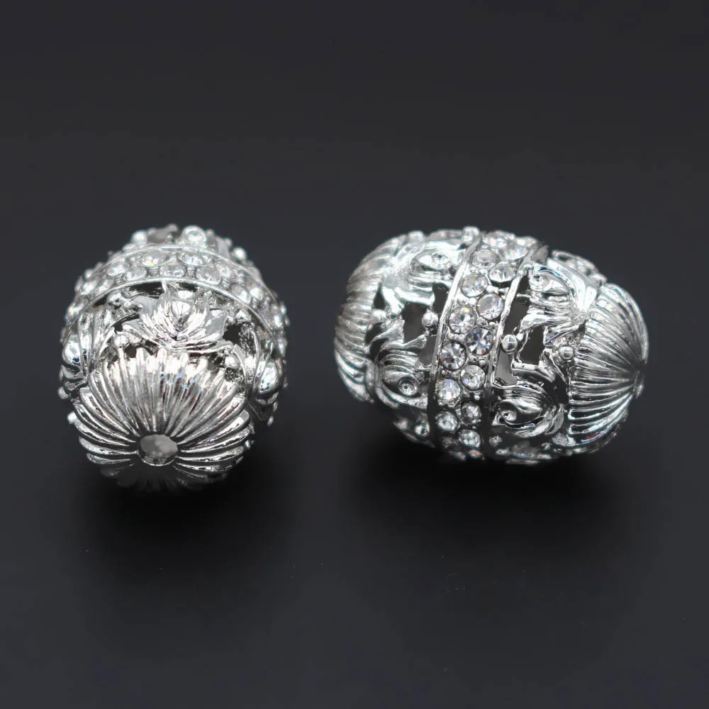 10 шт. полые металлические бусины разделители с бусинами отверстие 2 5 мм