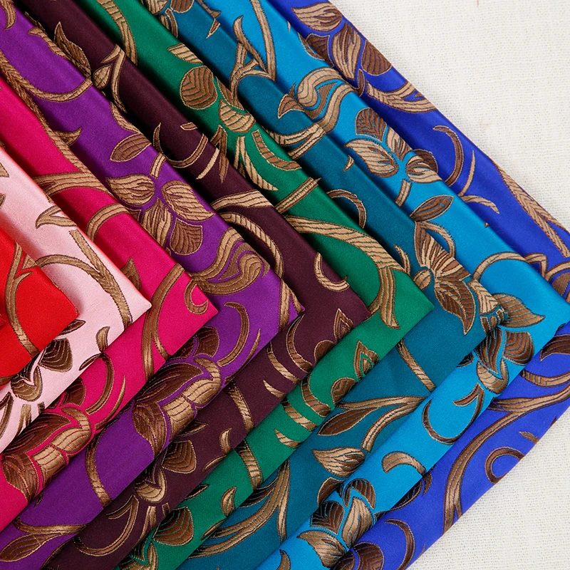 

Brocade silk fabric cheongsam kimono and bags jacquard clothing fabric decoration home furnishing
