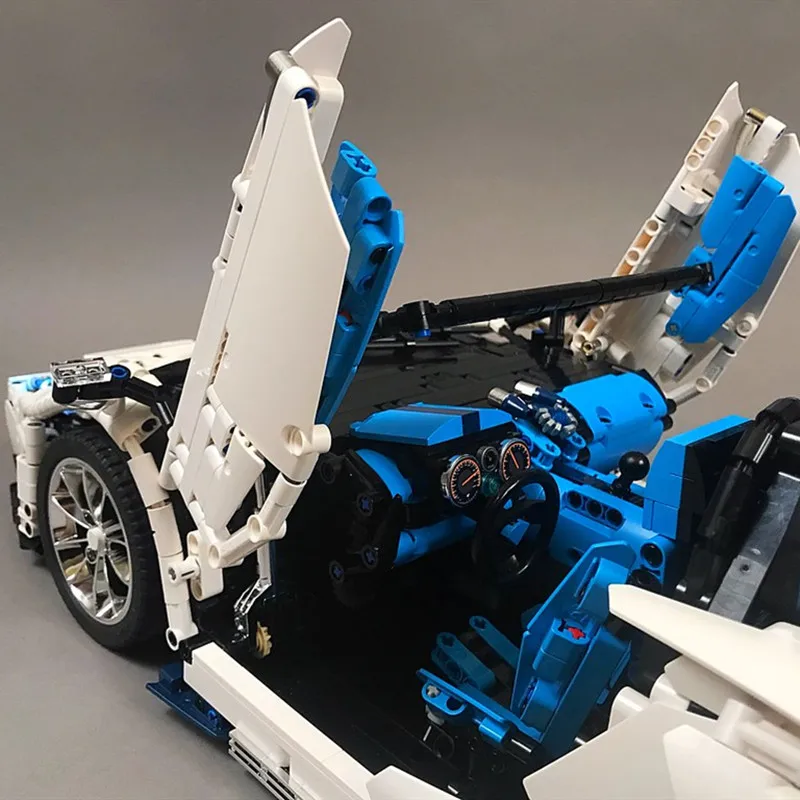 Новый мс Technices автомобиля серии Aventador SVJ Roadster подходит MOC 17698 наборы конструкторных
