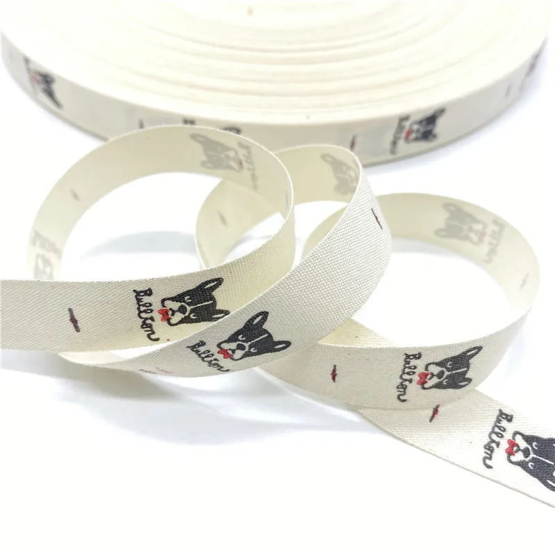 5 Yards 15mm Black and White Pattern Cotton Ribbon for Wedding, Christmas Decoration, DIY Sewing, Fabric Crafts image 2