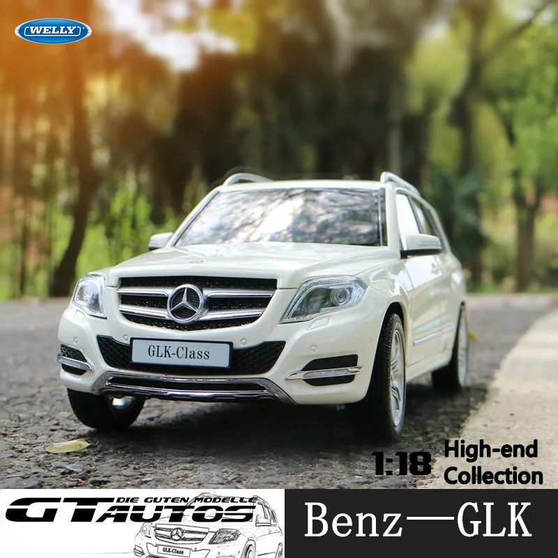 Welly 1:18 Mercedes GLK внедорожных vehi брелок для автомобильных ключей имитационная модель