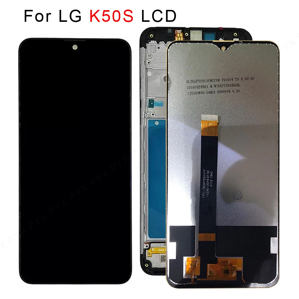 Оригинальный 6 5 ''ЖК-дисплей для LG K50S LM-X540 шт. детали замены LMX540HM с рамкой |
