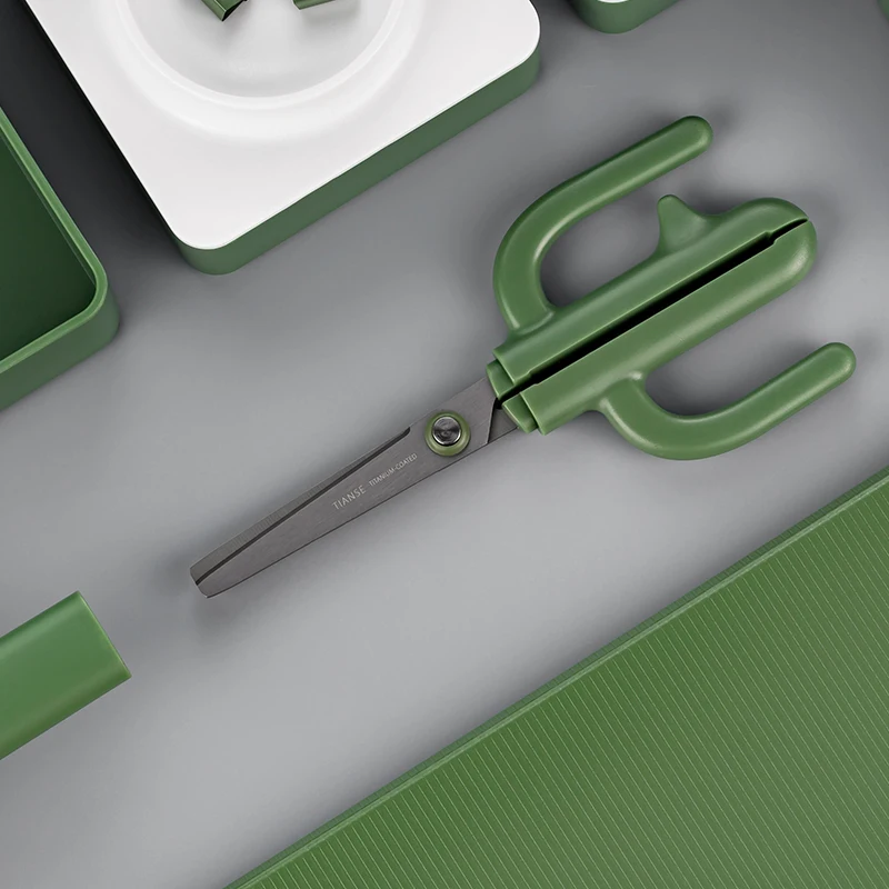 

Cactus Standing Manual Craft Scissors Safe Scissor Cute Paper-cut Cholla Plant Scissors Kawaii Scissors Paper Enjoyable Desktop