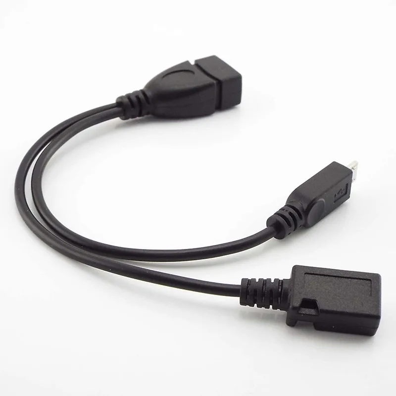 2 в 1 микро-USB OTG кабель Хост Мощность Y-образный сплиттер USB адаптер к Mirco