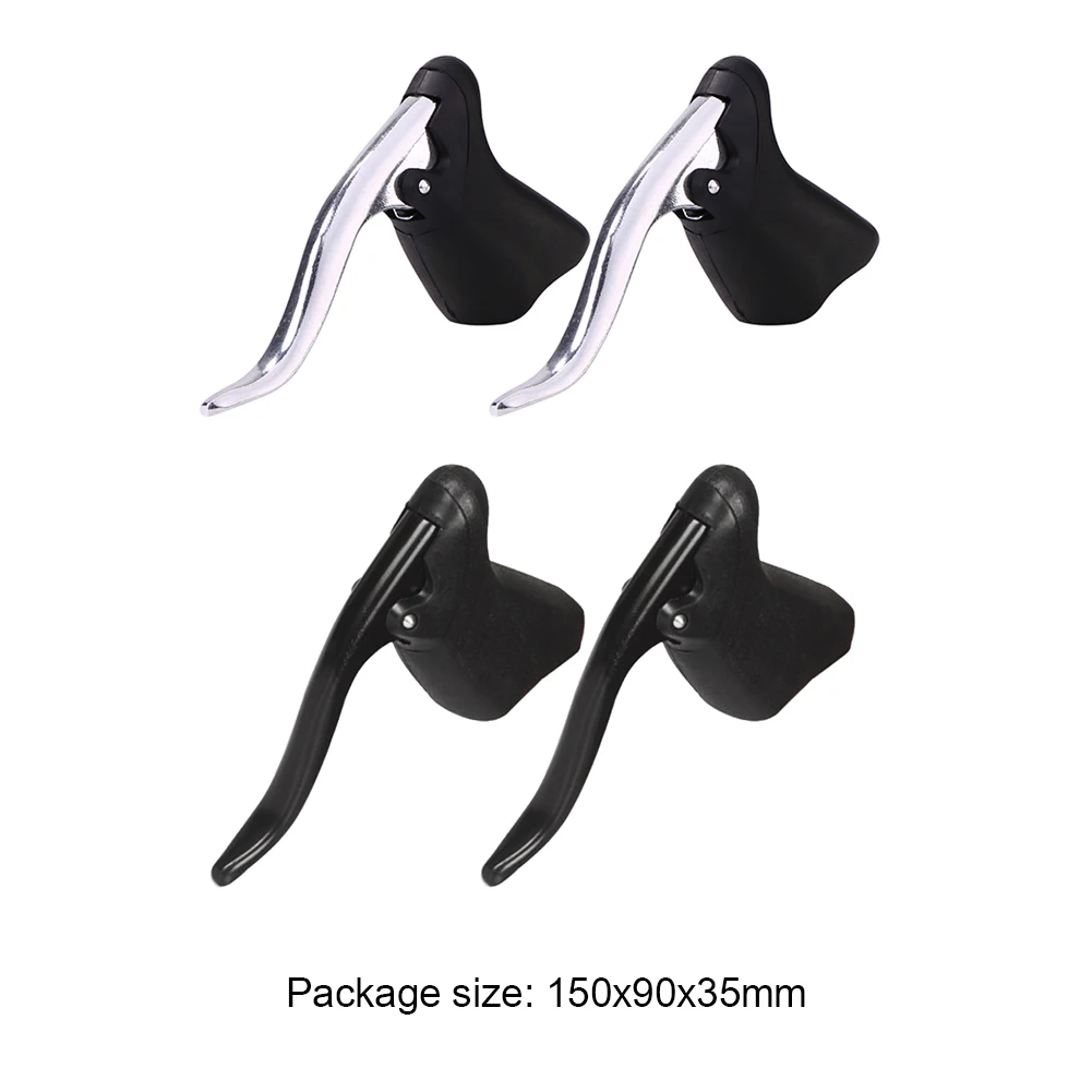 

Lightweight Bicycle Brake Handle Bike Mountain Bike Cycling Brake Levers Front & Rear Brake Levers Drop Handlebar Set