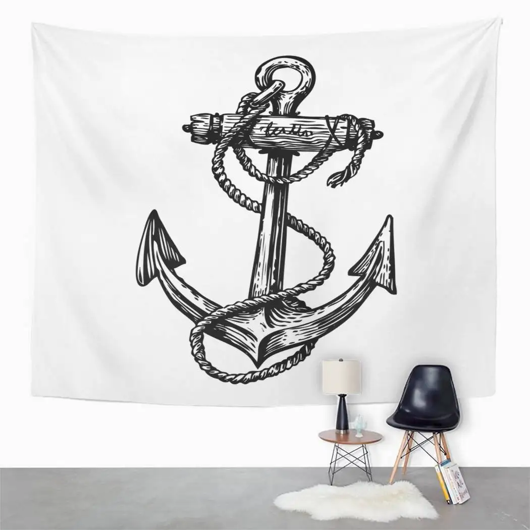 Синий джинсовый гобелен темно-синего цвета для украшения спальни комнаты