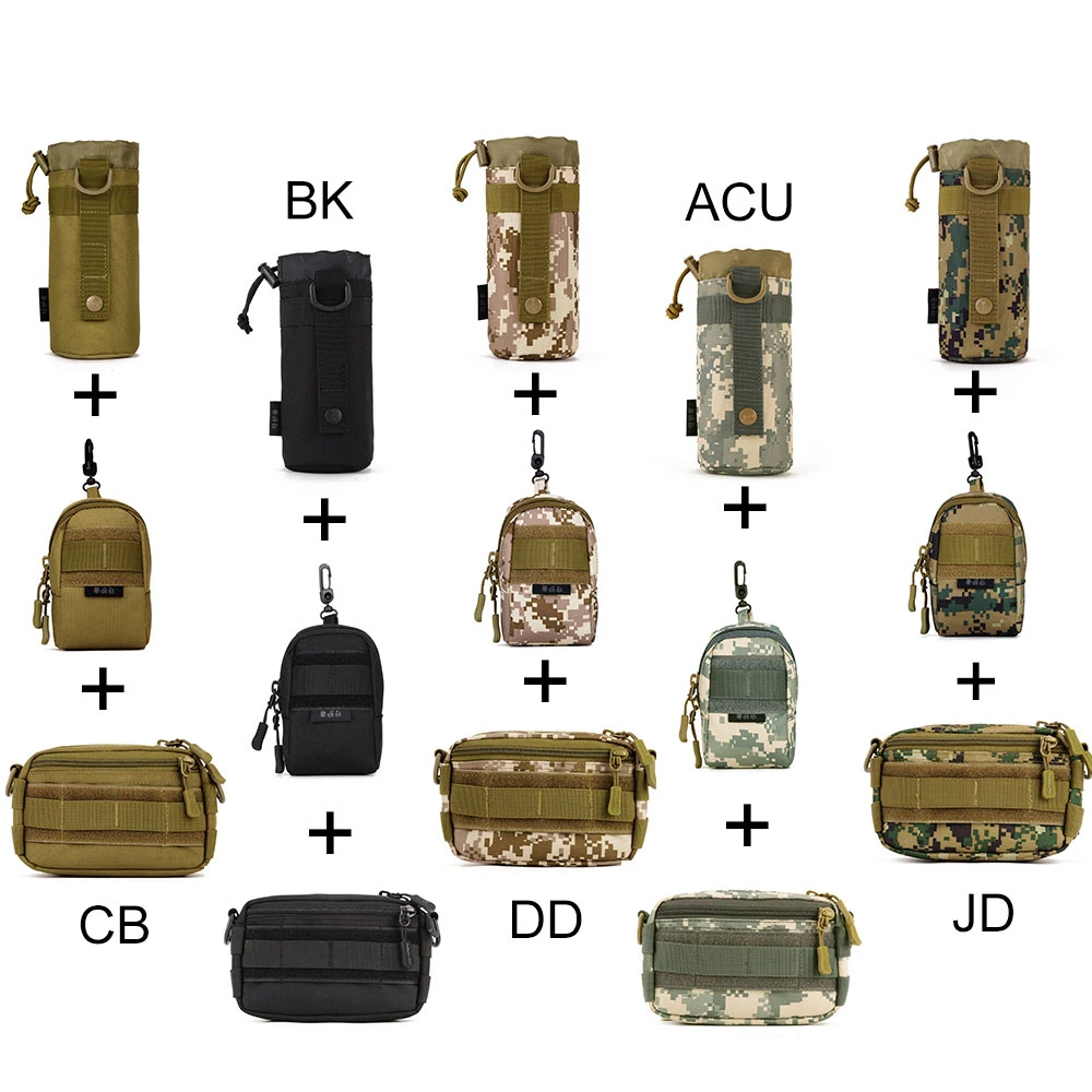 Тактический комплект из 3 сумок Molle расширенная уличная спортивная камуфляжная