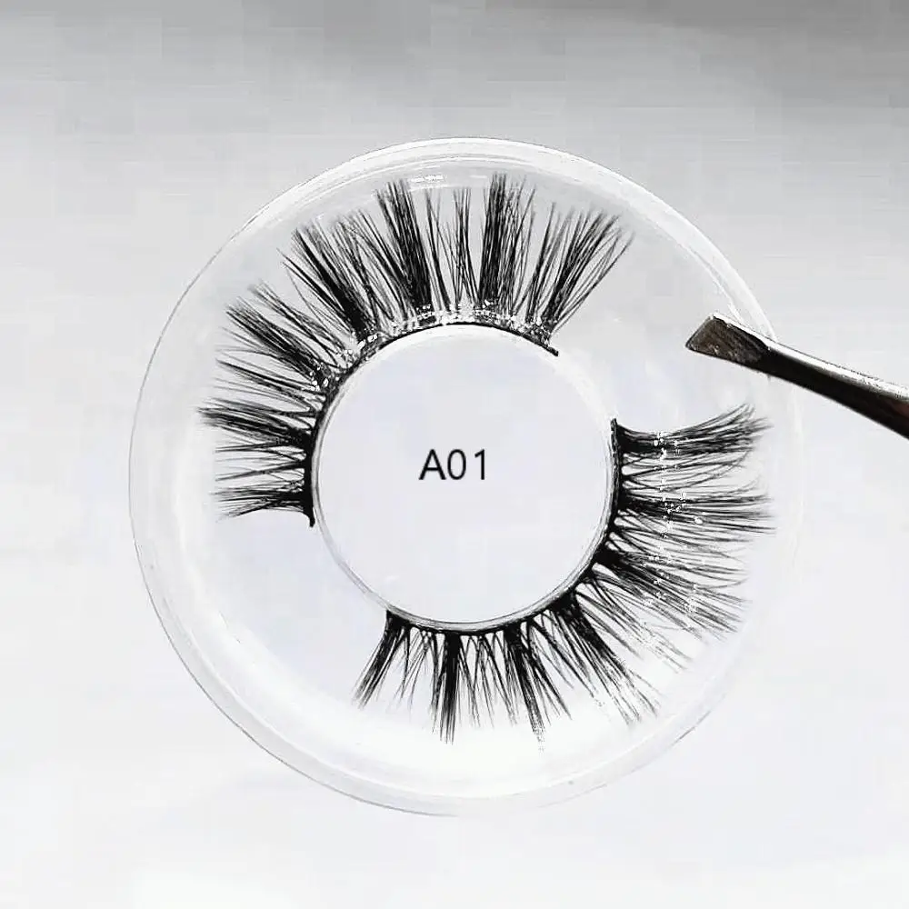 fake lashes makeup 3D Multi-layered long Faux Fluffy Volume Lashes Natural Eyelashes | Красота и здоровье
