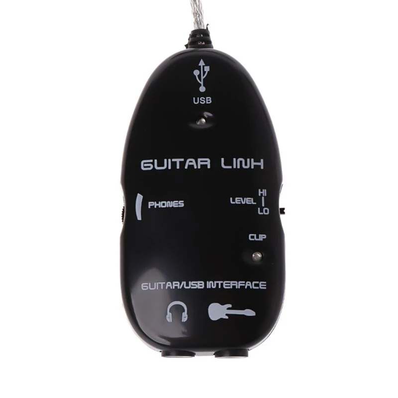 

USB guitar cable recording adapter sound player card effects interface link cable guitar sound pickup