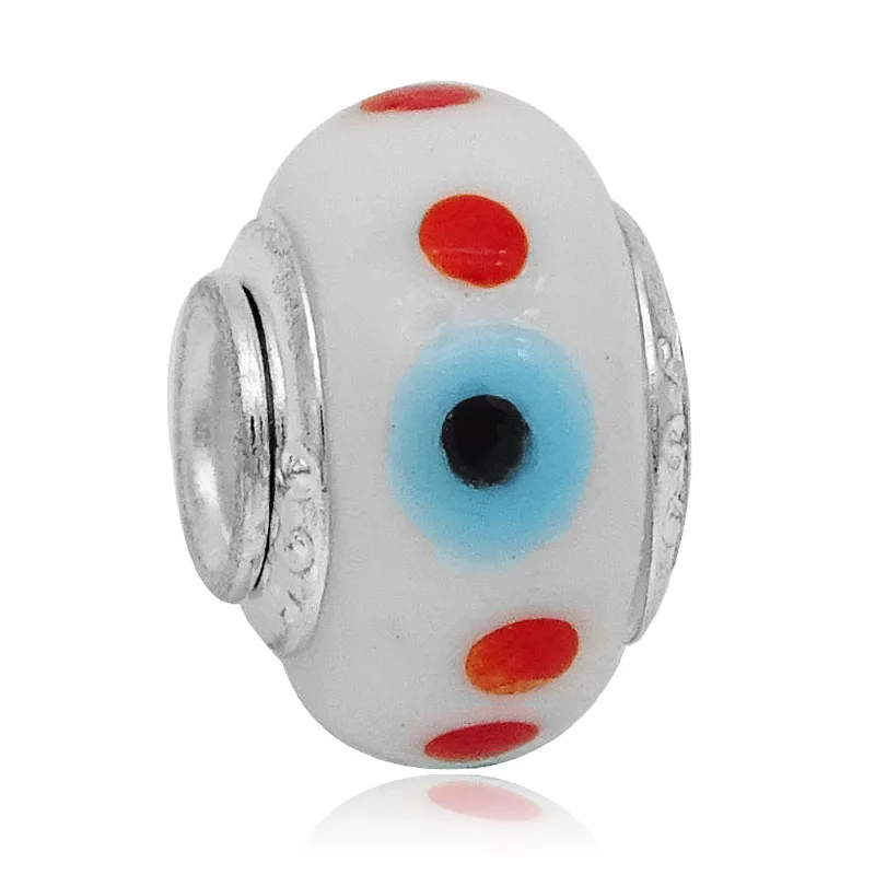 Золотая лента Moon в горошек бусины из муранского стекла подходят для европейского