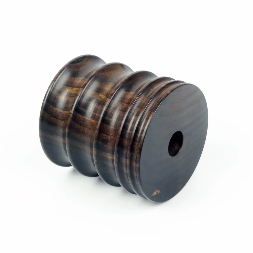 BateRpak-amoladora de sándalo, 5 Molinos (4/6/10/13/15mm), bruñidor de madera de ébano, rueda de madera de pulido lateral de cuero