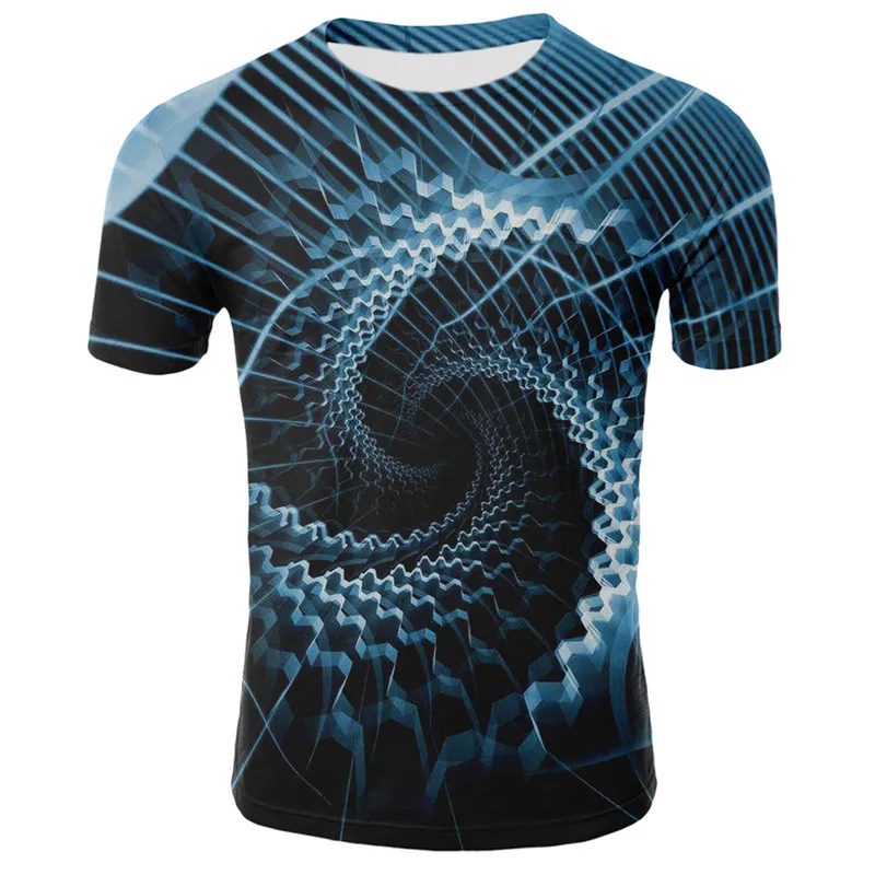 3D с крутым принтом звездного Футболка &quotнебо&quot короткий рукав популярная