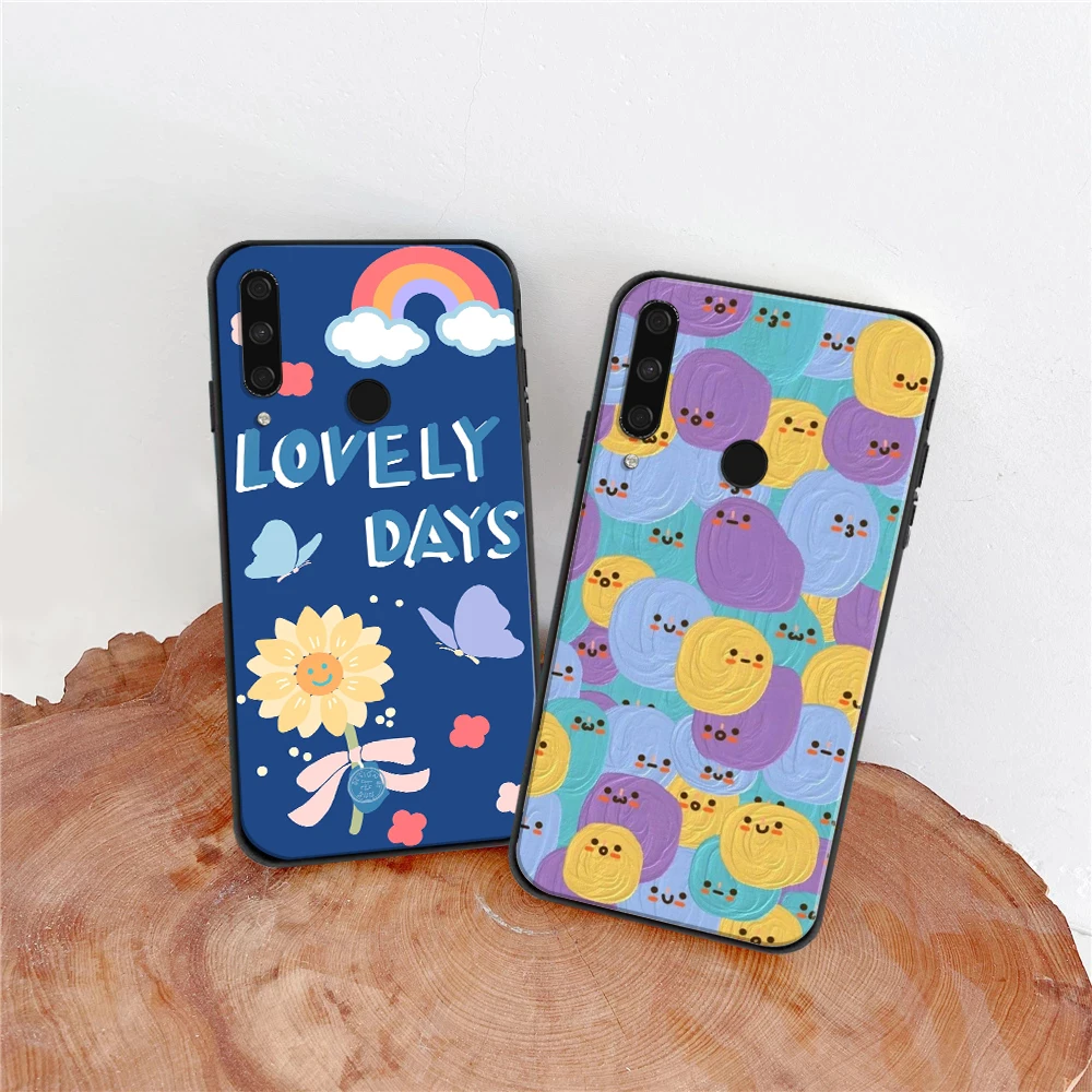 

For Honor 10i Case Cute pattern smiley Phone Case For Huawei Honor 9X Pro 10 V10 10i 10 Lite 10X Lite Funda Coque Carcasa Cases