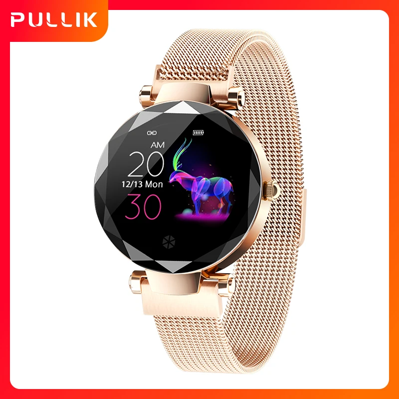 Модные женские Смарт часы Hi18 с пульсометром и тонометром фитнес трекер