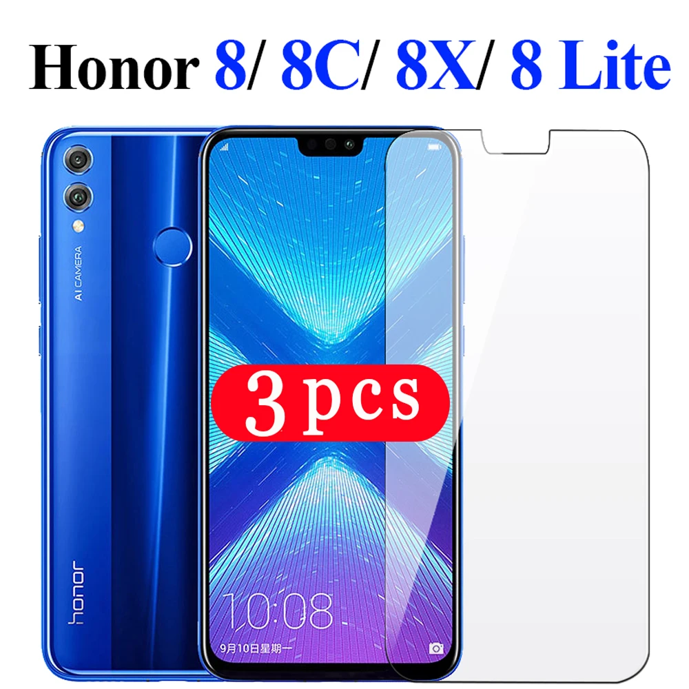 Закаленное стекло для huawei honor 8 8A pro lite 8S 8C 8X max защитная пленка экрана телефона