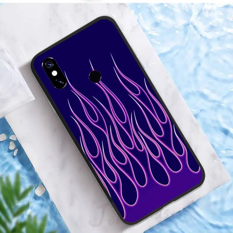 

Flame fire pattern Phone Case For Xiaomi Redmi note 7 8 9 t k30 max3 9 s 10 pro lite